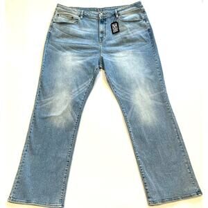 Benny Gold Jeans Mens 42x34 Light Wash Denim Relaxed Fit Faded Streetwear